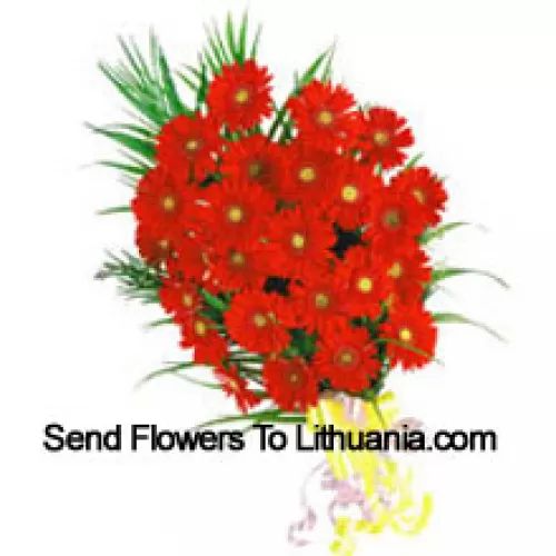 Bouquet de 25 Gerberas Rouges