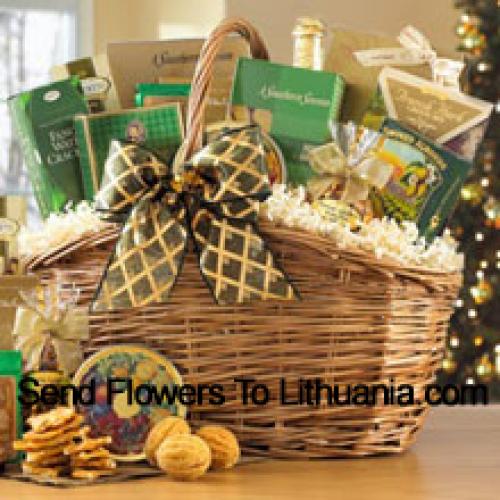 A Beautiful Hamper Containing Goodies