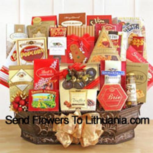 Delicious Basket Containing Snacks